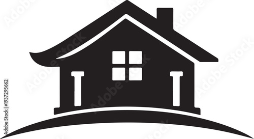 Home care icon in flat style. Hand hold house vector illustration on white isolated background