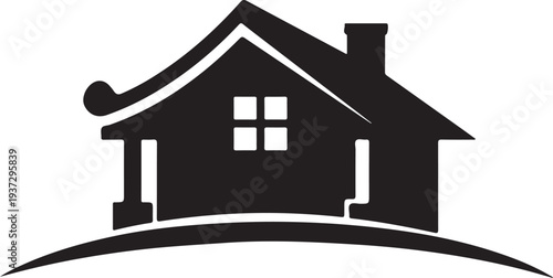 Home care icon in flat style. Hand hold house vector illustration on white isolated background