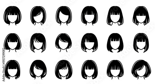 Collection of diverse black hairstyles for women.