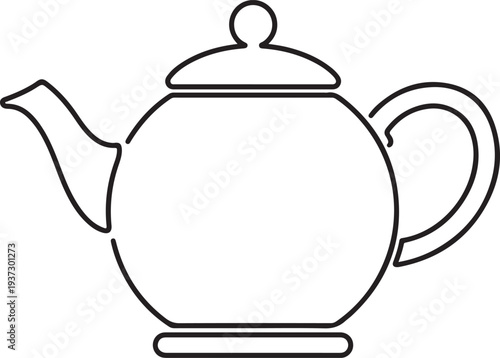 teapot black silhouette vector,teapot icon
