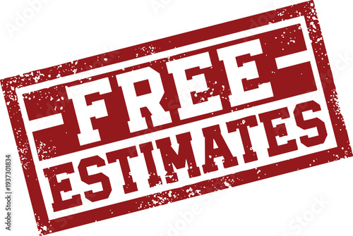 Free Estimates Business Rubber Stamp