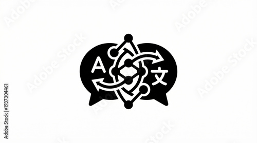 Language Translation Communication Icon