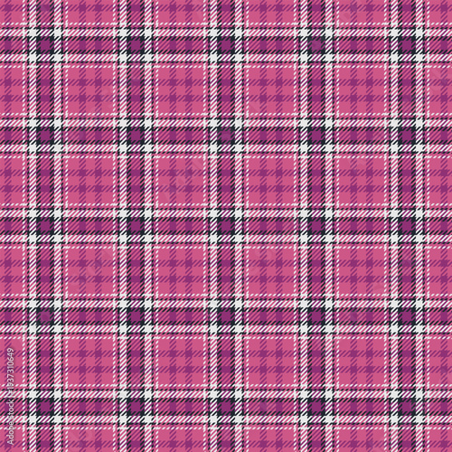 Stylish plaid motif optimized fabric printing. Balanced tartan spacing supports textile workflows. Vector resolution stays consistent.