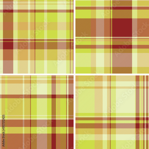 Plaid collection designed for printable DIY materials. Tartan backgrounds enhance creative project kits. Vector output remains refined.