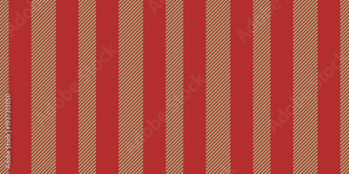Contrast texture vertical lines, bold seamless textile vector. Dreamy stripe pattern background fabric in red and green colors.