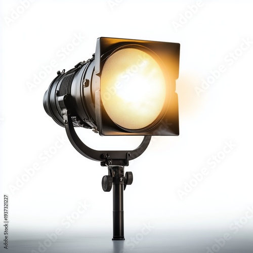 Bright Studio Light Stands on a Tripod for Lighting Setup in a Photography St...