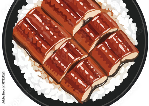 Delicious sushi rolls on a plate.