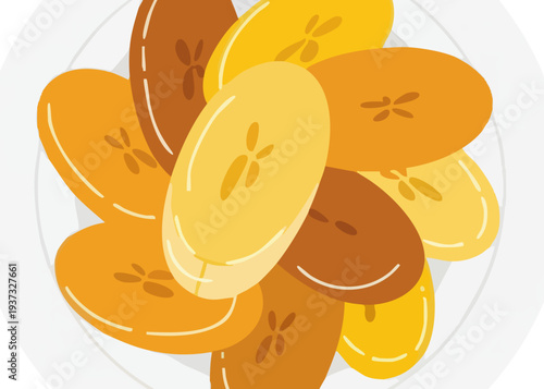 A plate of various colored beans.