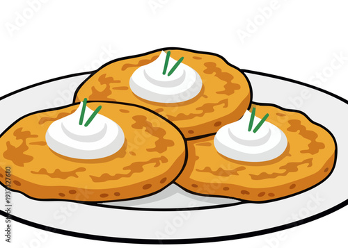 Delicious food on a plate.