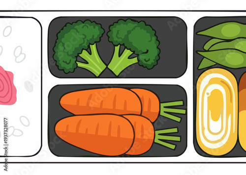 A colorful arrangement of fresh vegetables.