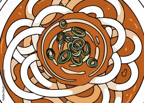 Celtic knotwork illustration with intricate spiral design.