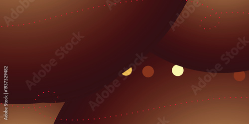 Warm abstract background with glowing yellow and brown dots on dark surface