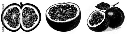 Silhouette of a Passion Fruit