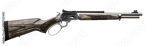 Professional Hunting Rifle on White Background