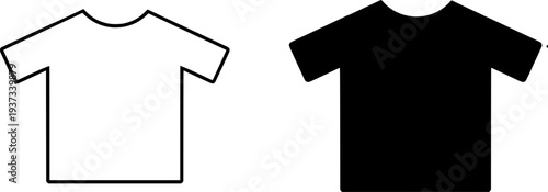 T-Shirt Icon Set vector illustration 