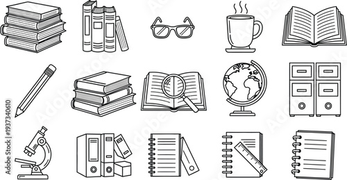 Education and learning icons