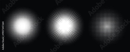 Halftone dots in circle form. round logo . vector dotted frame . design element eps 10