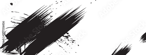 brushstroke paint grunge design element