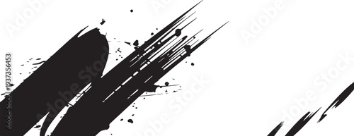 brushstroke calligraphy isolated graphic illustration