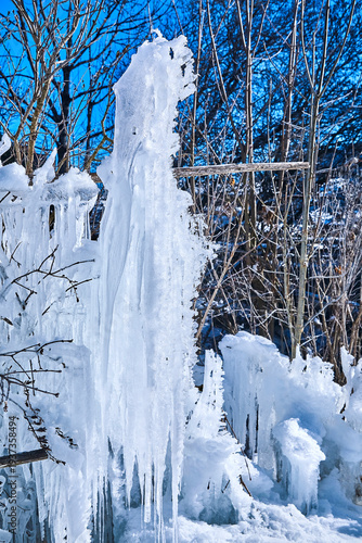 Wallpaper Mural Beautiful ice sculpture with large icicles, detail. Torontodigital.ca