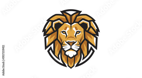 Lion Head Logo Illustration Design Element.