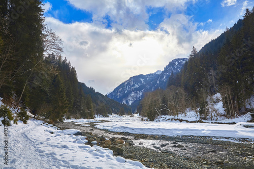 Wallpaper Mural Beautiful winter hike in the Hollersbach Valley, in the Salzburg region near Bramberg, Austria. Torontodigital.ca