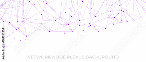 Purple Network Node Plexus Technology Abstract Background