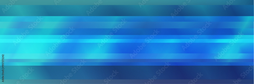 Fototapeta premium Green Blue Gradient Background with Horizontal Stripes and Iridescent Light Effect, Abstract Modern Vector Backdrop for Banner, Website, Poster and Digital Design