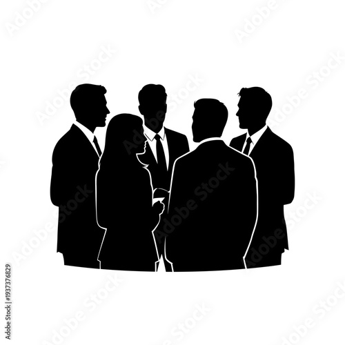 Business team discussing together corporate group meeting.