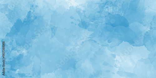 Abstract Sky Blue Watercolor Background with Subtle Marble Texture; Natural Stone Grunge Pattern on Textured Paper for Fresh Summer Design, Stationery, and Modern Home Decor Wall Art