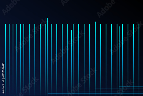 Glowing blue lines on dark background