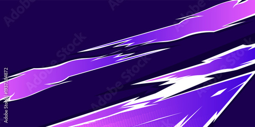 A bold sports event poster with a dark blue background and dynamic purple-white streaks. The centered “SPORTS EVENT” text creates an energetic, modern, and competitive visual appeal.
