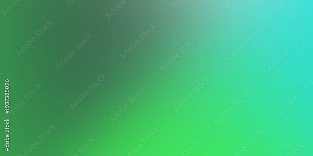 Fototapeta premium Vibrant green and turquoise gradient abstract background offers a smooth color transition for modern design projects, perfect for web, presentation, and creative layouts.