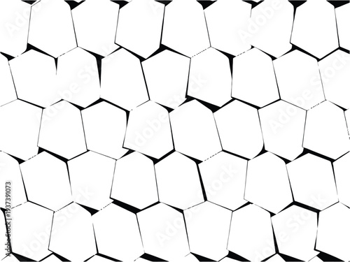 Black and White Honeycomb Pattern Background Texture
