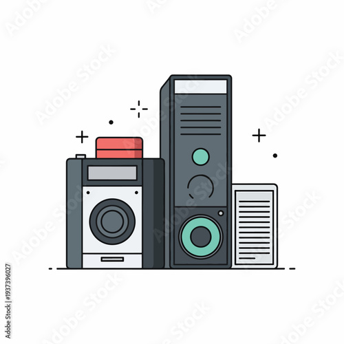 Computer Speakers and Subwoofer System.