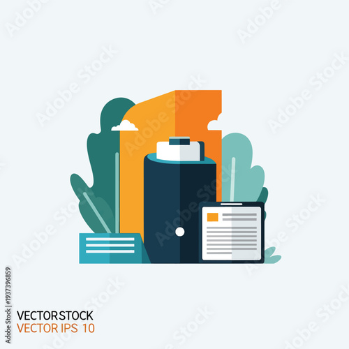 Digital Safe Lock Security Device Concept.