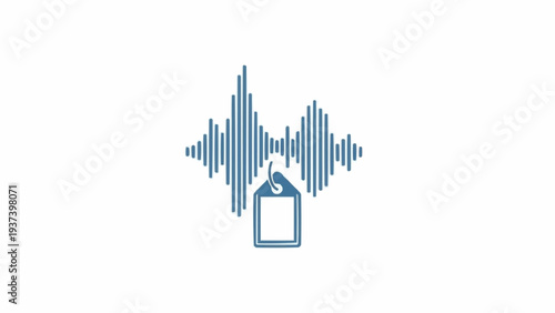 Sound Wave Music Audio Symbol Icon.