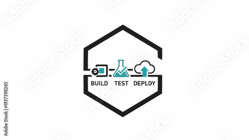 Software Development Process Logo Design.