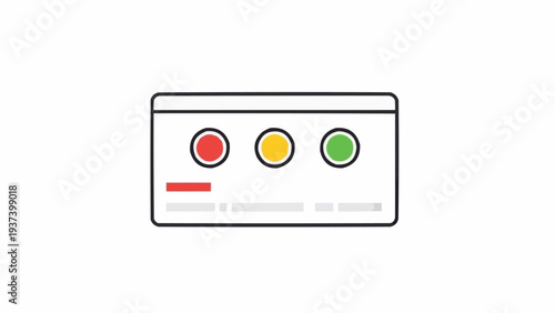 Traffic Light Control Panel Closeup.