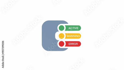 Traffic Light Control Panel Buttons Active.