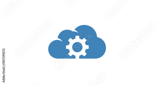 Cloud Computing Technology Icon Symbol.