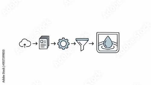 Water Drop in Square Icon Design.