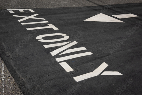 road sign on the road