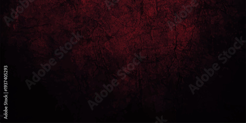 Dark maroon and black grunge texture background with dramatic vignette, cracked stone surface for cinematic backdrop