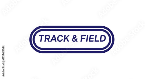 Track and Field Athletics Sport Competition Event Logo Graphic Design