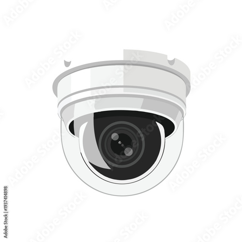 White Dome Security Camera
