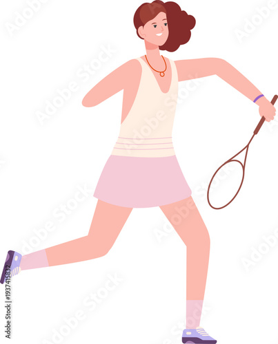 Woman play tennis with amputated hand. Disabled person lifestyle