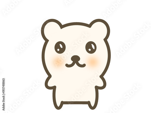 Cute Teddy Bear Character Illustration
