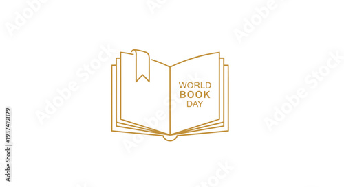 World Book Day icon vector