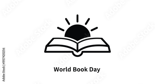 World Book Day icon vector